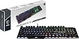 MSI Vigor GK50 Elite Box White Mechanische Gaming-Tastatur (DE-Layout) QWERTZ - Kailh Box White Switches, ergonomische Keycaps, Metall-Finish, rutschfeste Game Base, RGB pro Taste, USB 2.0 - Full-Size
