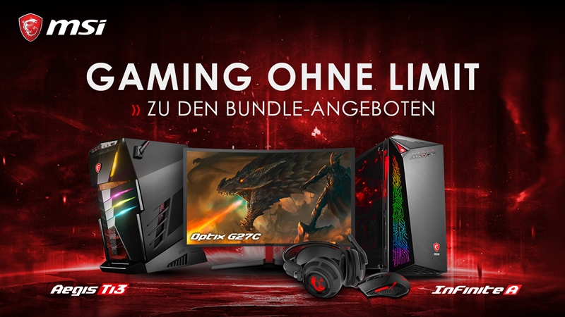 Starke Sommer-Aktionen bei MSI Gaming-PCs