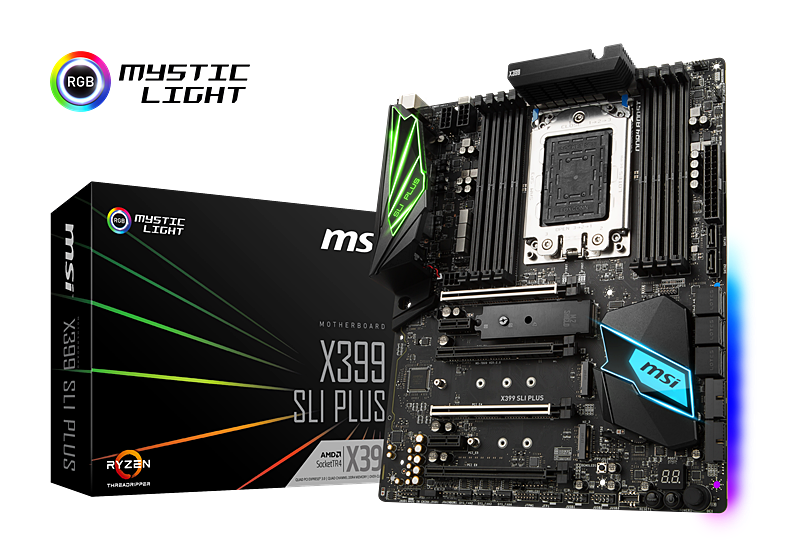 MSI präsentiert X399 SLI PLUS für AMD Threadripper-Prozessoren