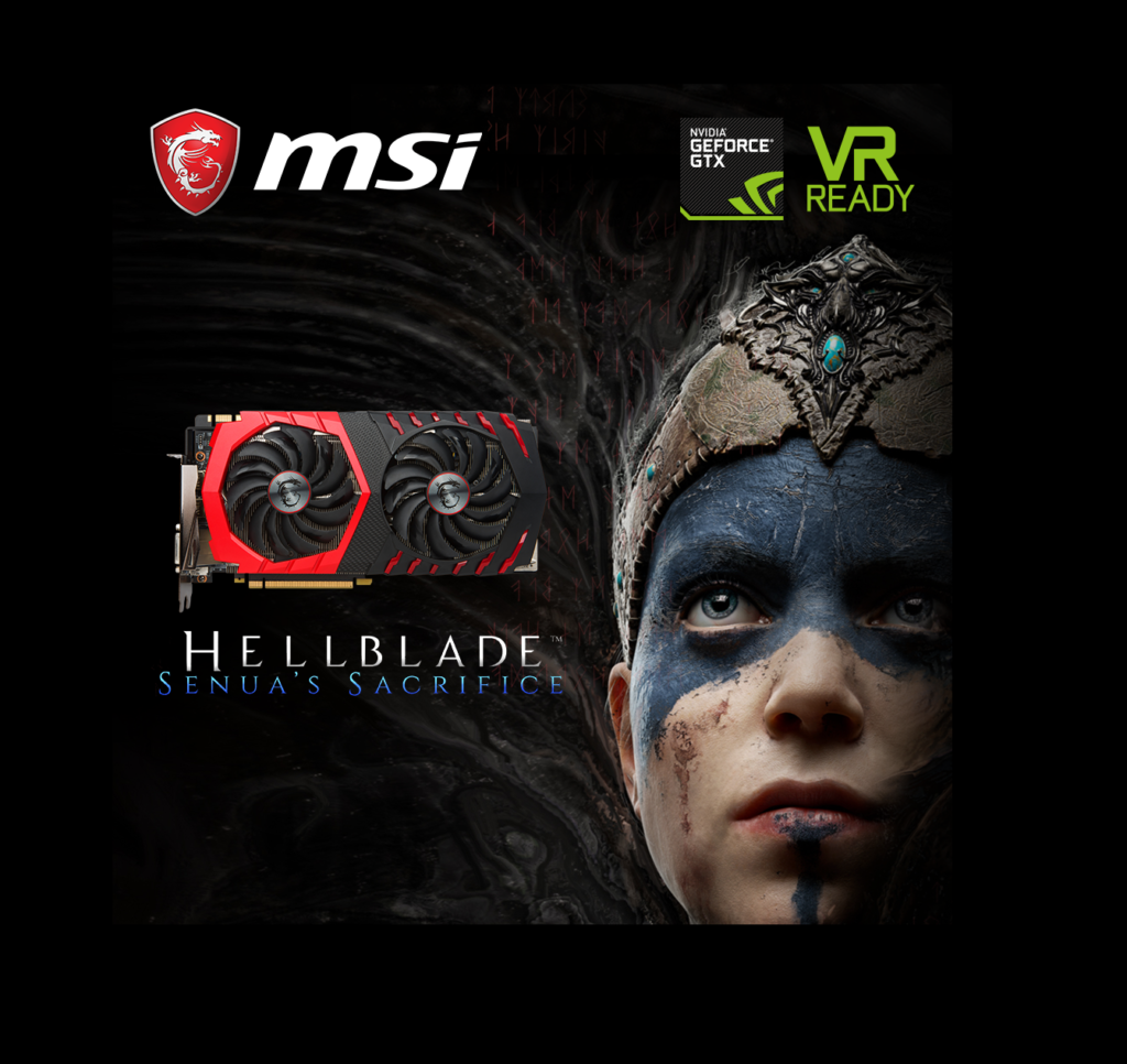 MSI GeForce GTX 1080 / 1080 Ti jetzt mit Hellblade – Senua’s Sacrifice Steam-Key!