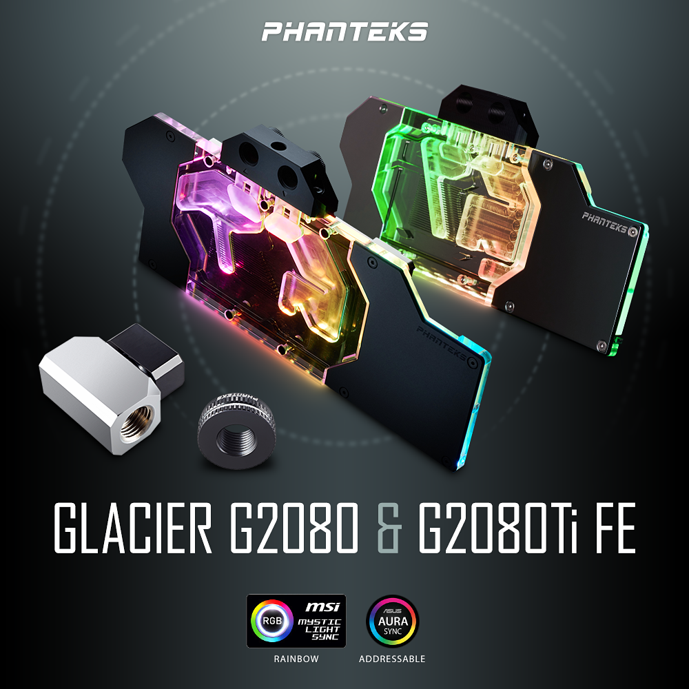 BRANDNEU bei Caseking – PHANTEKS Glacier Full-Block-Wasserkühler für die GeForce RTX 2080 & 2080 Ti