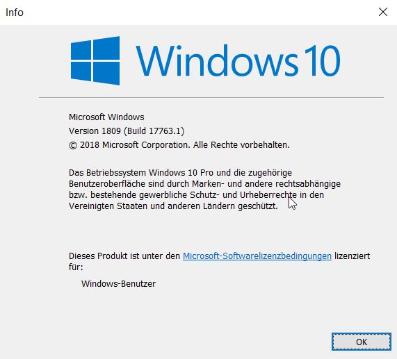 Windows 10 Version 1809 ab sofort Verfügbar