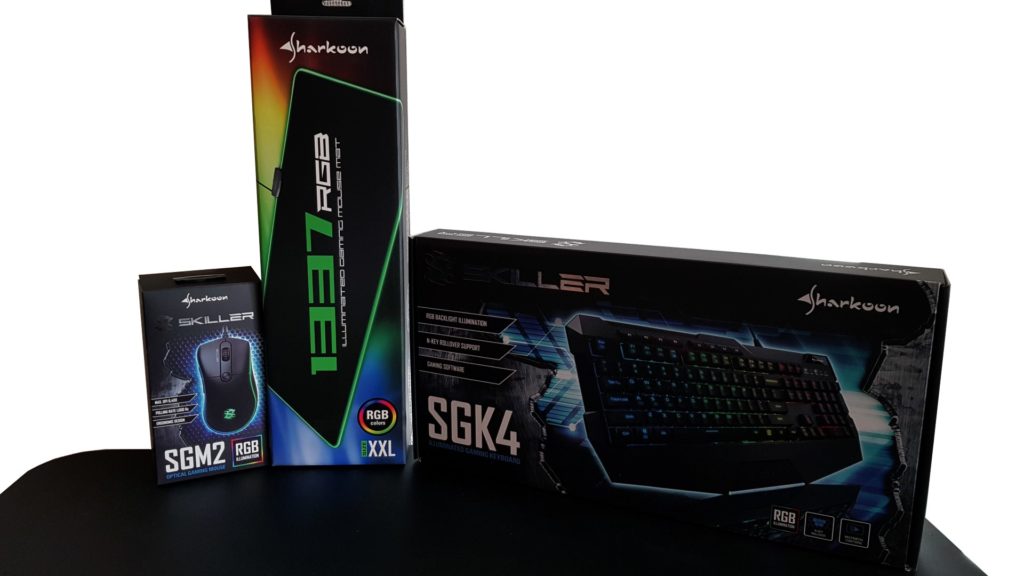 Sharkoon SKILLER SGM2, SGK4 & 1337 RGB Maus Pad im Test