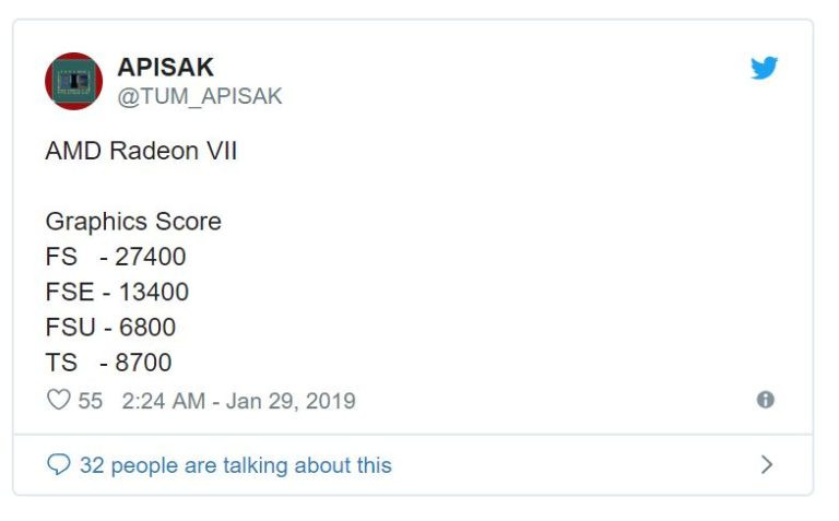 AMD Radeon VII: 3D Mark und Final Fantasy XV- Benchmarks gesichtet