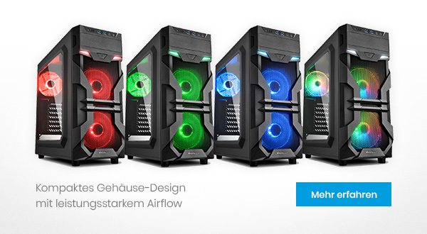 Sharkoon VG7-W: Kompaktes Gehäuse-Design mit leistungsstarkem Airflow