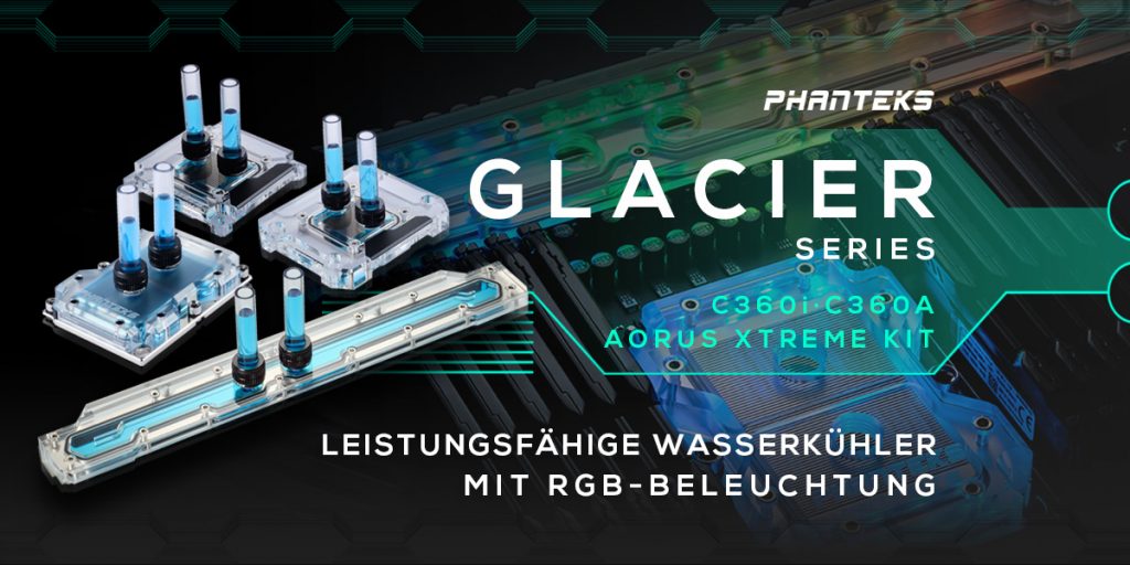 NEUHEIT bei Caseking – PHANTEKS Glacier Gigabyte C621 Aorus Xtreme Kit & C360 Wasserkühler