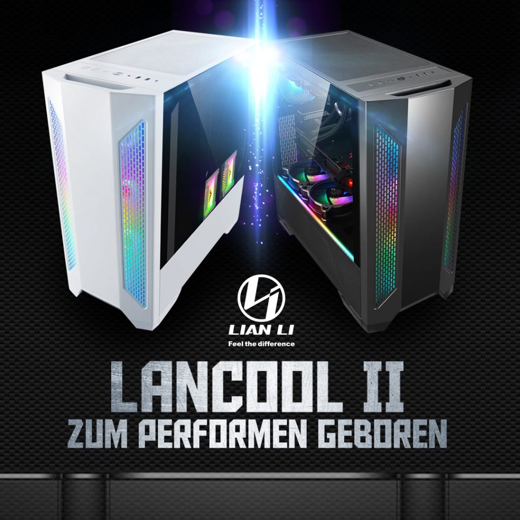 NEU bei Caseking – Der Lian Li LANCOOL II E-ATX-Tower mit digital adressierbarer RGB-LED-Beleuchtung
