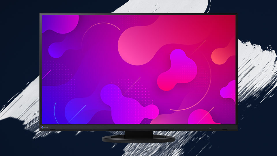 FlexScan EV2760 27-Zoll-WQHD-Schirm im Ultra-Slim-Design für den Universaleinsatz am Arbeitsplatz.