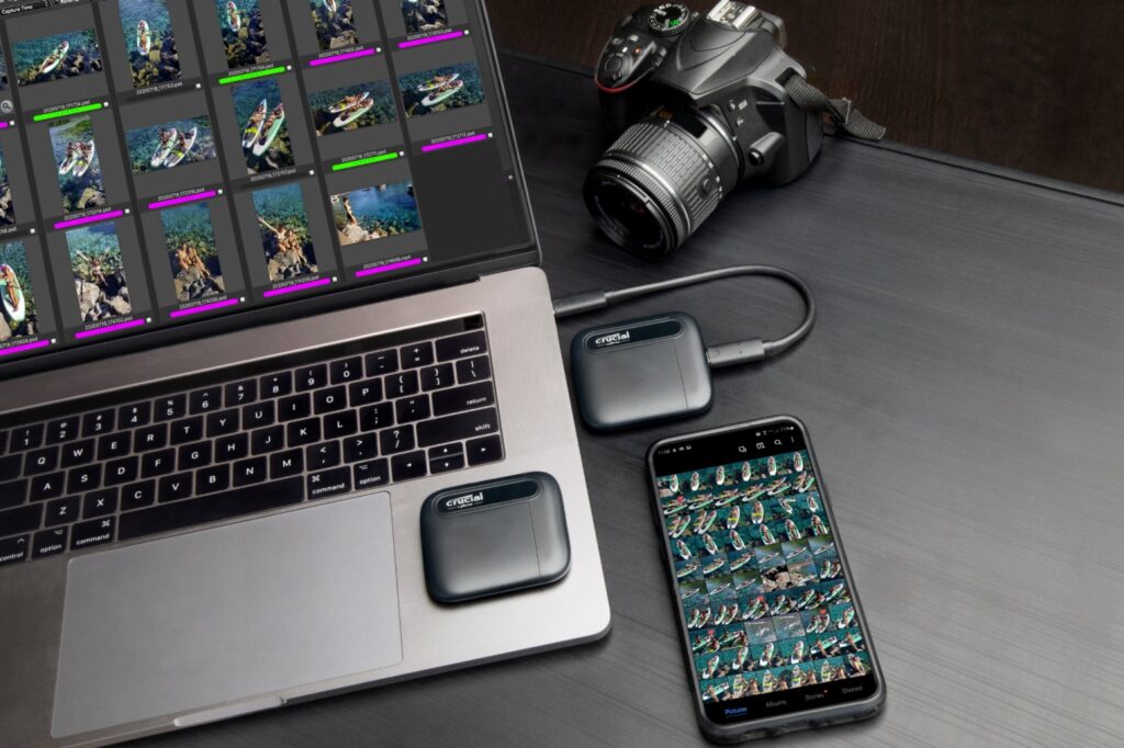 Microns schlanke, neue portable X6 SSD von Crucial bietet schnellen, sofortigen Zugang zu digitalen Inhalten