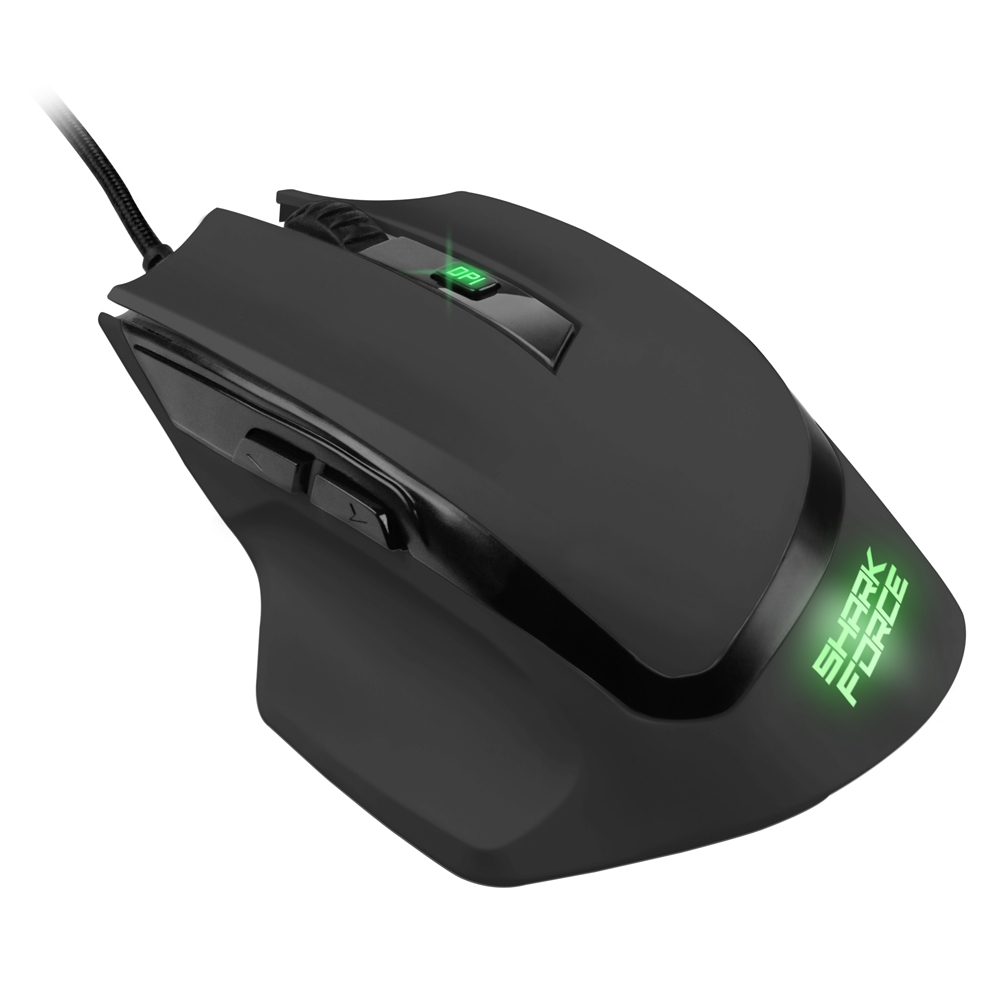 Sharkoon SHARK Force II | Ergonomische Gaming-Maus mit leistungsfähigem Sensor