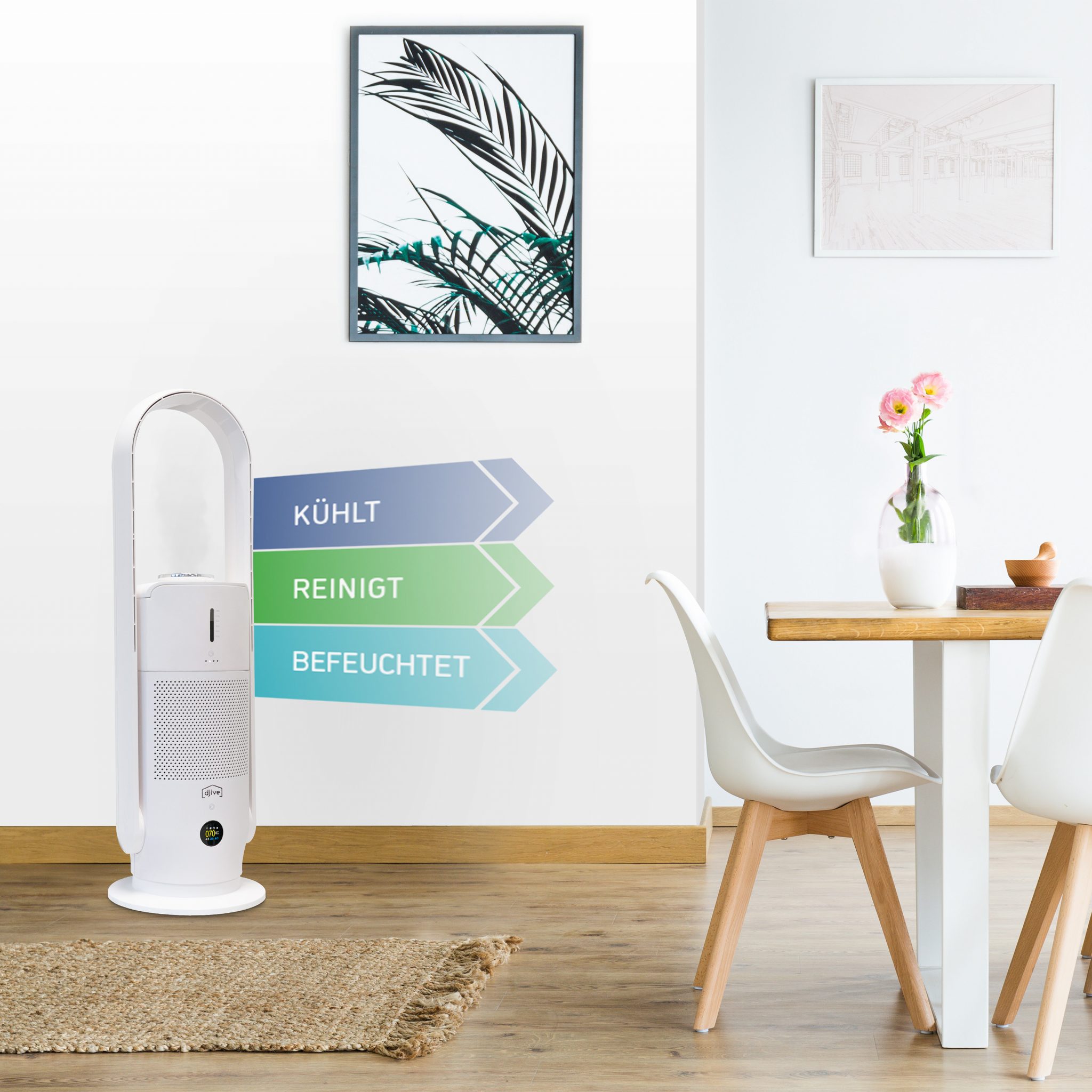 djive Flowmate ARC Humidifier einfach saubere Luft und besseres