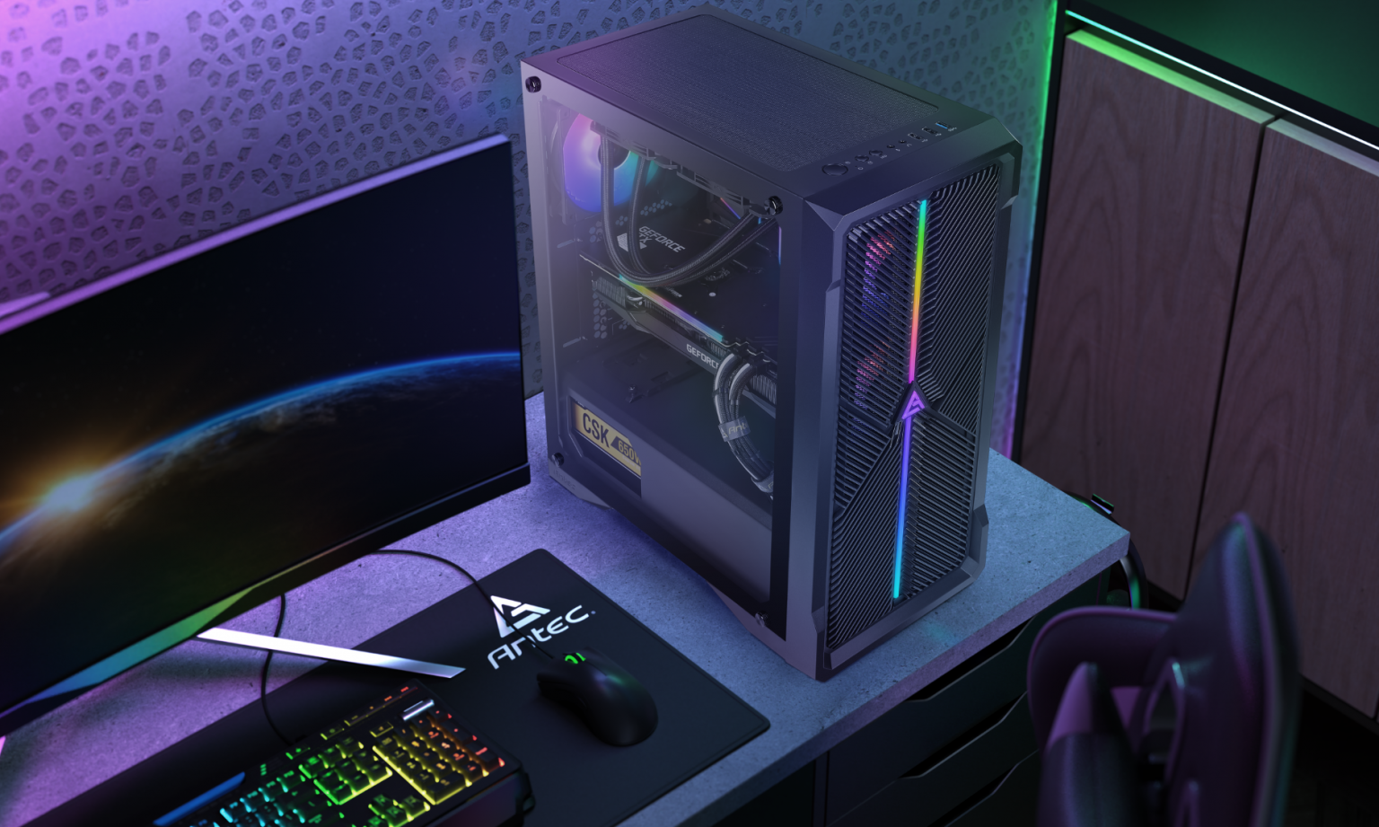 NX420: Neues Antec-Gehäuse überzeugt mit funktionellem Design und ARGB-Effekten