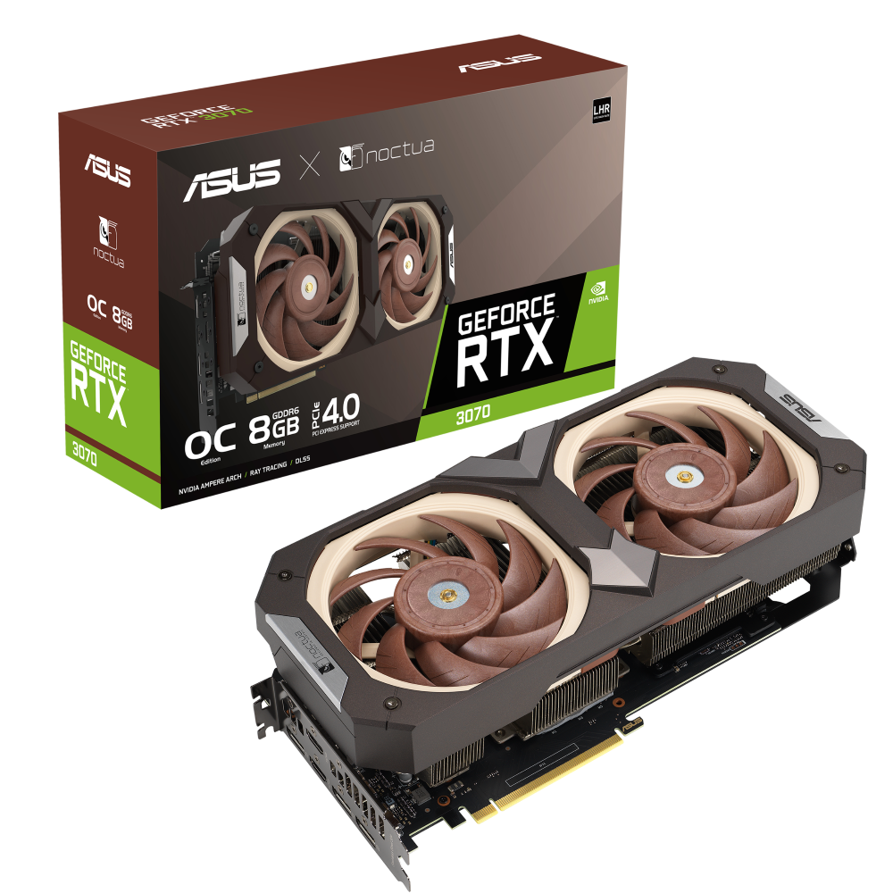 ASUS stellt die GeForce RTX 3070 Noctua Edition Grafikkarte vor