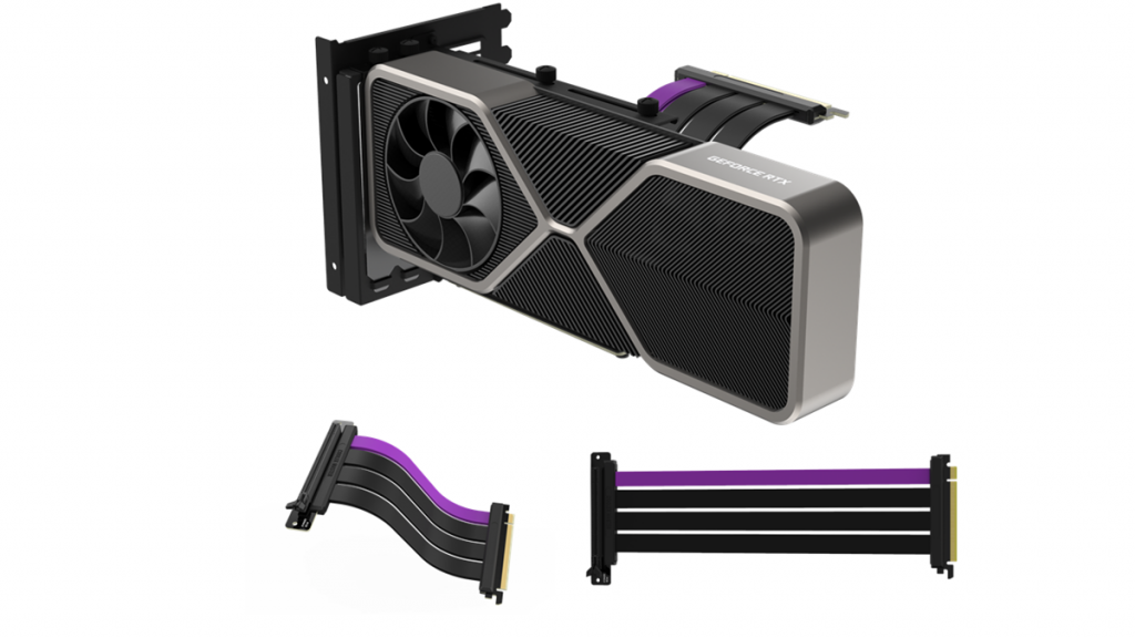 Cooler Master gibt die Verfügbarkeit des MasterAccessory Universal Vertical GPU Holder Kits V2 und entsprechenden PCI-Riser Kabeln mit PCIe 4.0 Support bekannt