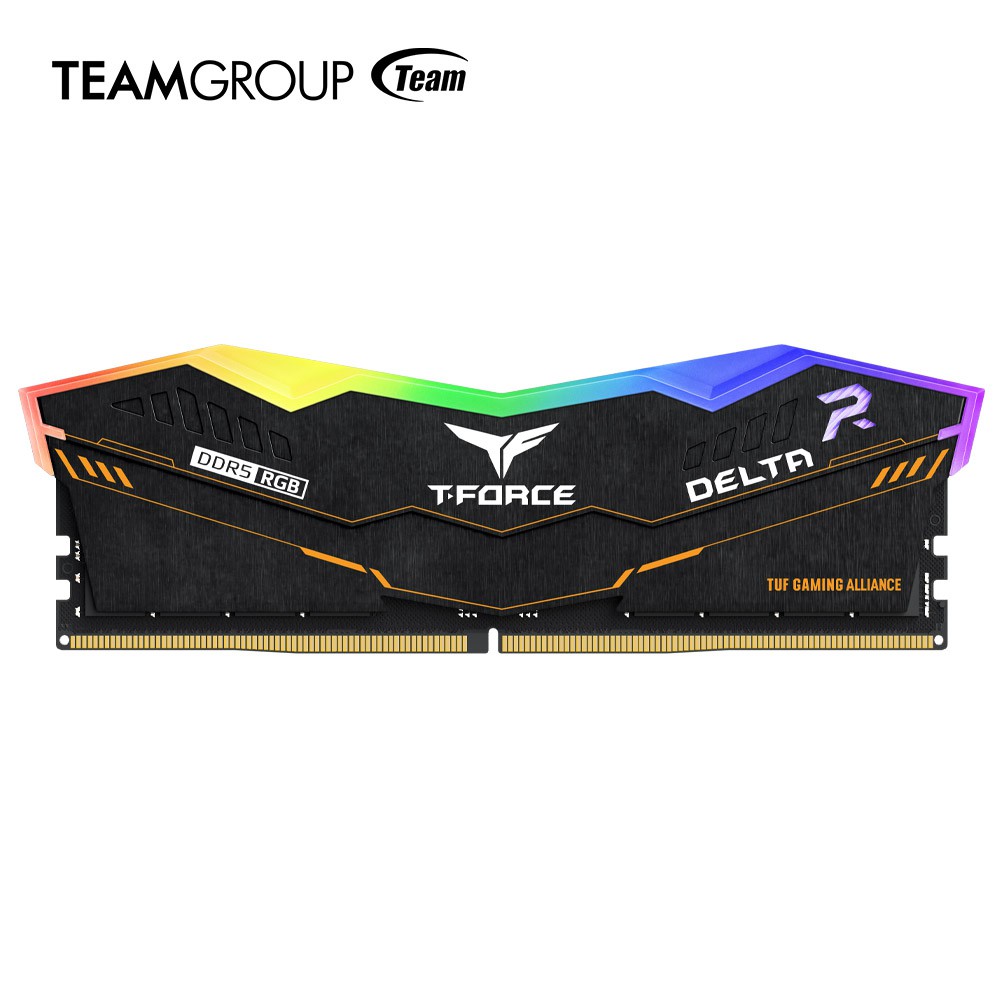 In Zusammenarbeit mit der ASUS TUF Gaming Alliance kündigt TEAMGROUP T-FORCE den DELTA RGB DDR5 Gaming-Speicher an, den branchenweit ersten Co-Branded DDR5-Speicher
