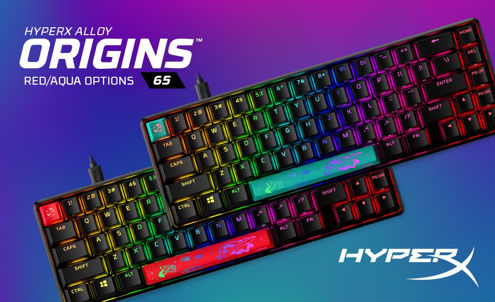 Alloy Origins 65: HyperX launcht neue mechanische Gaming-Tastatur mit personalisierbarem Farbdesign