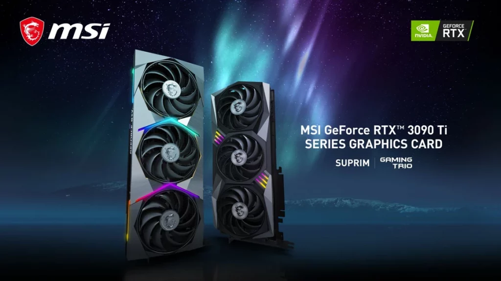 Neue Custom-Version der GeForce RTX 3090 Ti Grafikkarte von MSI