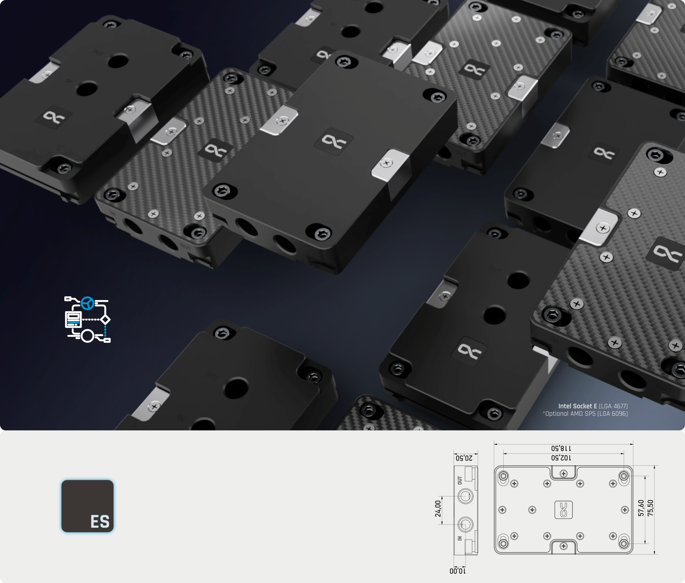 Neuer ES Jet & Stream LGA 4677 CPU Cooler AT1