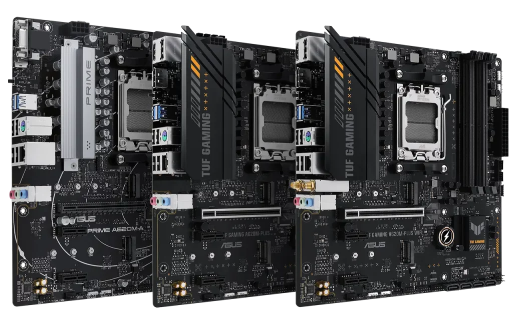 ASUS präsentiert TUF Gaming und Prime AMD A620 Mainboards