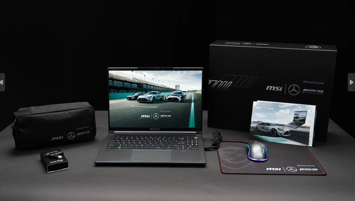 MSI präsentiert die limitierte Auflage eines gemeinsam mit Mercedes-AMG entwickelten Laptops während des MSIology: Luxury Gaming Experience Launch Events cdn.uc.assets.prezly