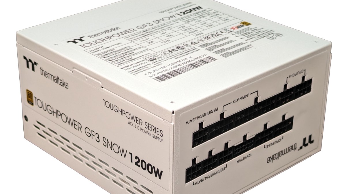 Thermaltake Toughpower GF3 Snow 1200W Netzteil vorgestellt: Kraftvoll und Cool Thermaltake Toughpower GF3 Snow 1200W Netzteil vorgestellt