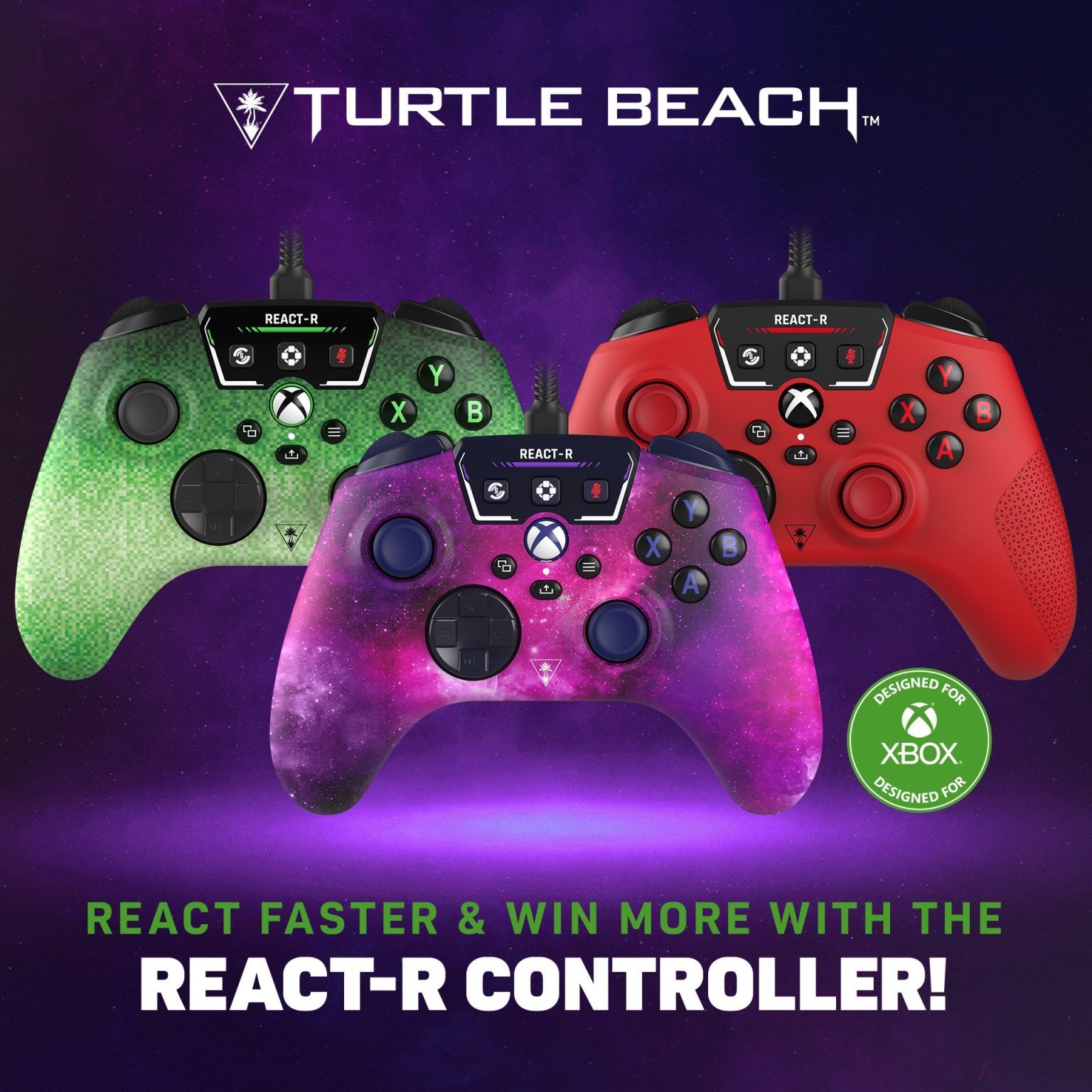 Neue Farbvarianten für REACT-R Controller von Turtle Beach ab sofort verfügbar
