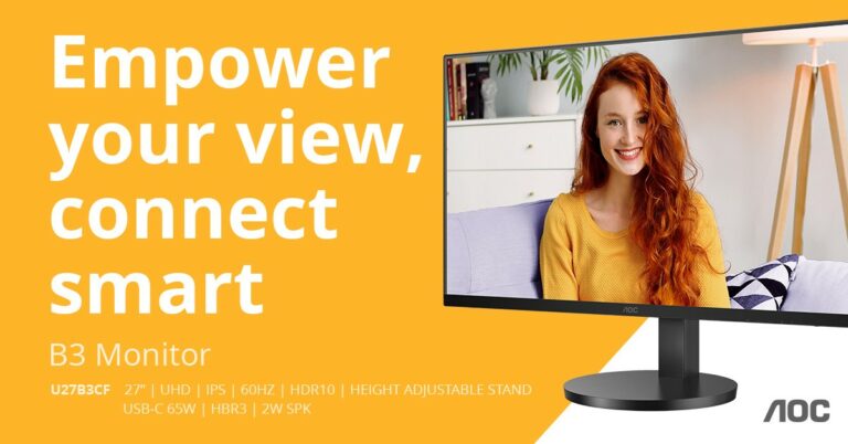 Für Profis von heute: AOC U27B3CF – 4K-Monitor mit USB-C