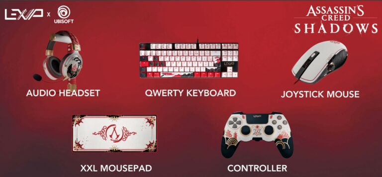 Lexip zeigt lizensiertes Assassin’s Creed Shadow’s Gaming-Zubehör auf der Gamescom 2024