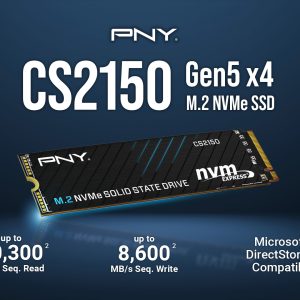 PNY stellt neue CS2150 M.2 NVMe PCIe Gen5 x4 SSD vor PNY CS2150