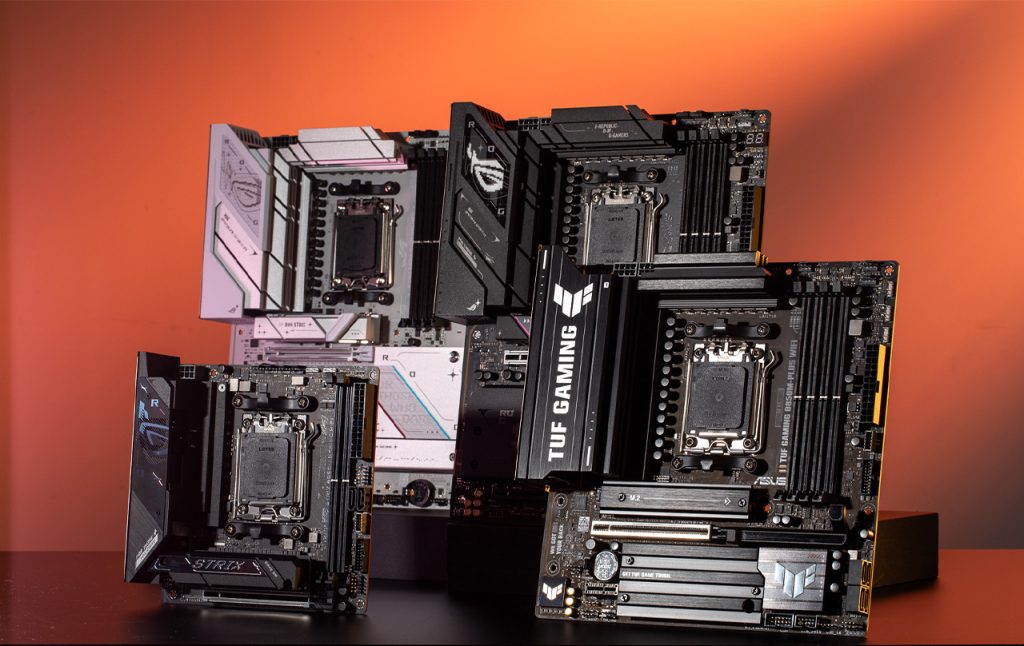 Neue ASUS AMD X870E-, B850-, und B840-Mainboards von ASUS: ROG, ROG Strix, TUF Gaming und Prime