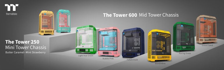 CES 2025: Thermaltake erweitert die Tower 600 & 250 Serien mit neuen Farboptionen