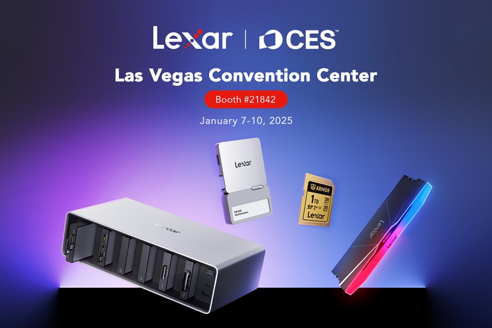 Lexar stellt Produkt-Highlights für Fotografie, Videografie und Gaming auf der CES 2025 vor