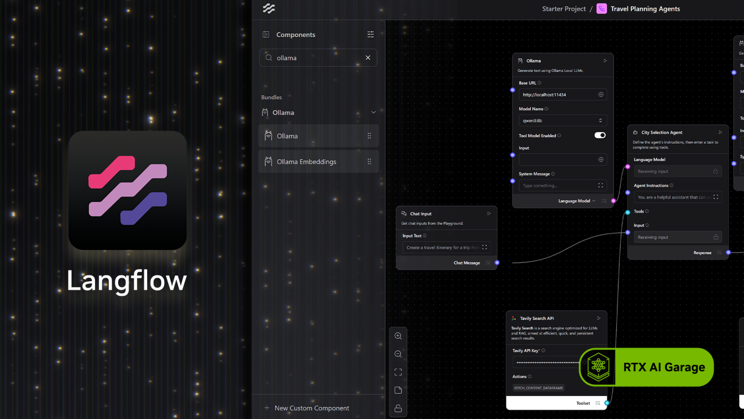 Langflow ermöglicht die Erstellung lokaler AI-Agenten auf NVIDIA RTX-PCs