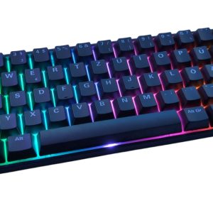 Sharkoon SKILLER SGK50 S4 Gen2 PBT im Test Die SKILLER SGK50 S4 Gen2 PBT von Sharkoon ist eine kompakte 60%-Tastatur mit hochwertigen PBT-Tasten, Gateron Yellow Hot-Swap-Schaltern und abnehmbarem Spiralkabel.