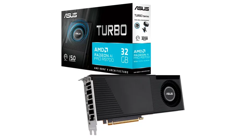 ASUS bringt die Turbo Radeon AI R9700 mit 32 GB Speicher
