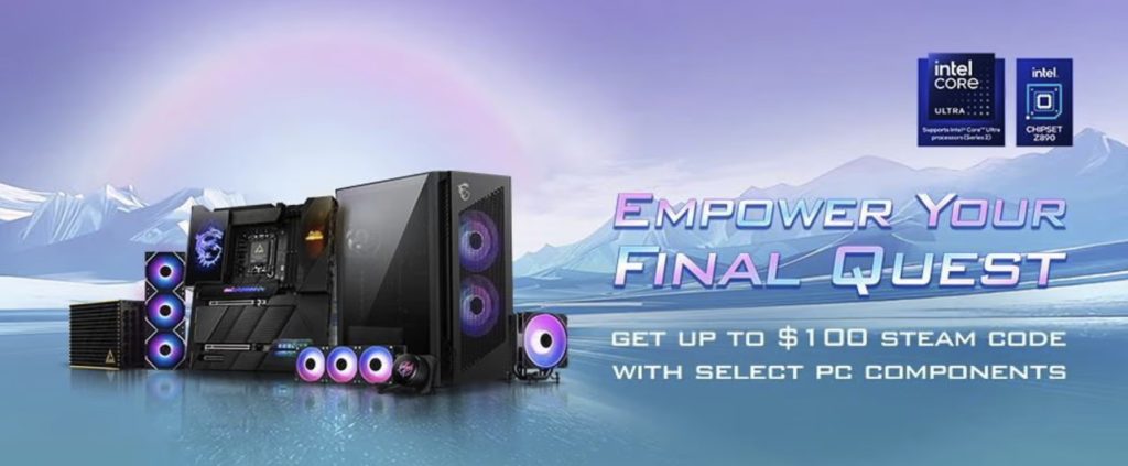 MSI startet Herbstaktion: Beim Kauf ausgewählter Komponenten bis zu 100 US-Dollar Steam-Guthaben sichern