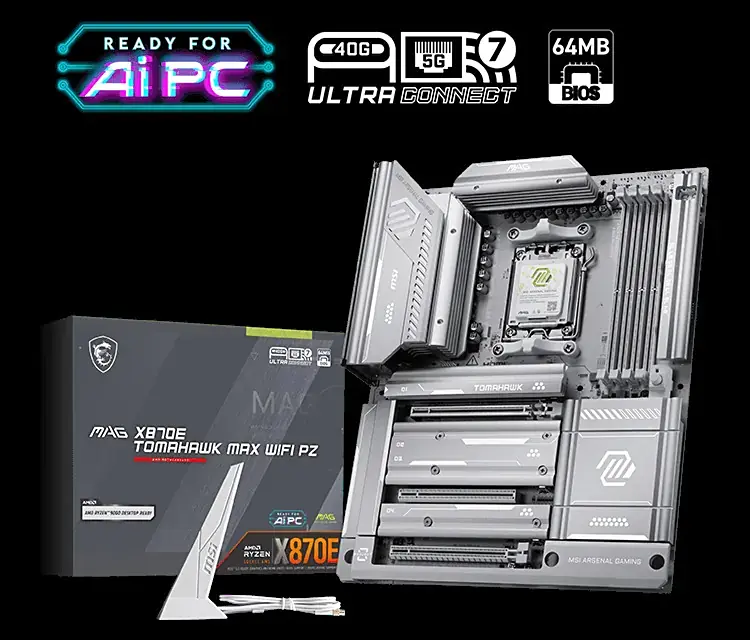 MSI präsentiert das MAG X870E TOMAHAWK MAX WIFI PZ