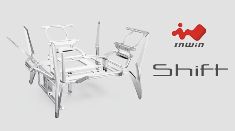 InWin SHIFT: Offenes Gehäuse mit Flugzeug-inspiriertem Design