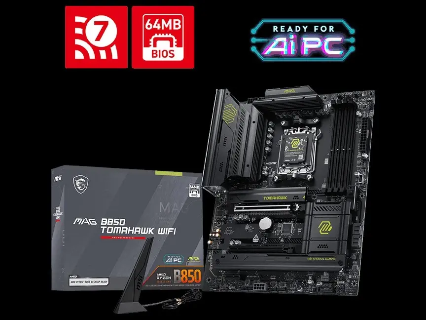 MSI präsentiert das MAG B850 TOMAHAWK WIFI Non-MAX Edition