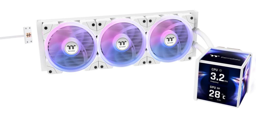Thermaltake präsentiert den Minecube 360 Ultra mit einzigartigem Quad-Screen-CPU-Block