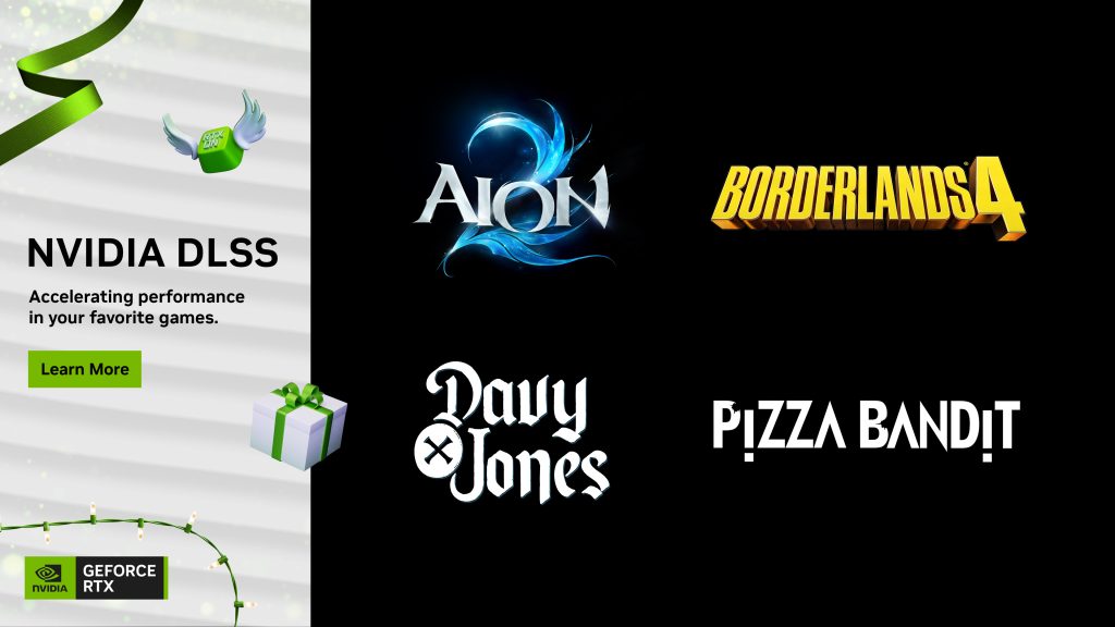 Neue Borderlands 4 GeForce-Belohnung und DLSS in AION2, Pizza Bandit und DAVY x JONES