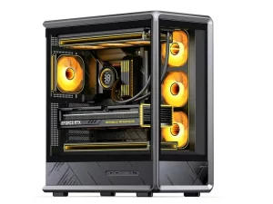 JONSBO D401 Black: Mid-Tower mit Exoskelett und umfangreicher Kühlunterstützung