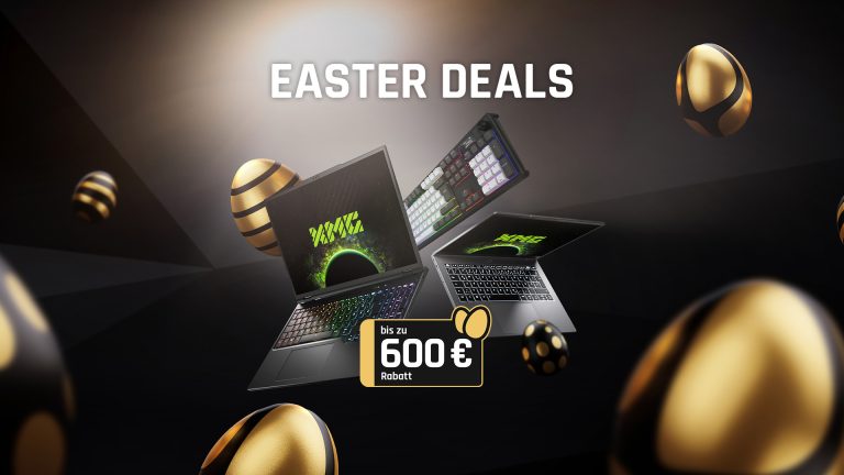 EASTER DEALS auf bestware.com: bis zu 600 Euro Rabatt auf Gaming-Laptops und Ultrabooks von XMG