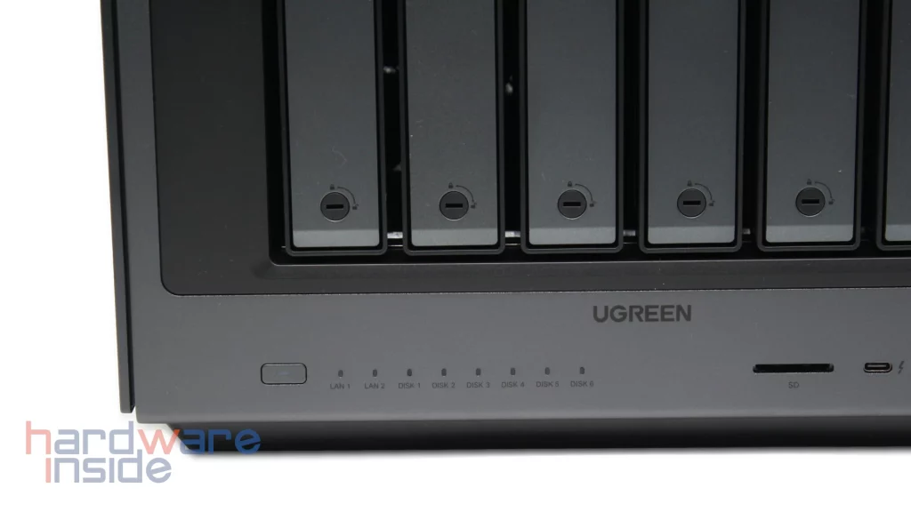Ugreen iDX6011 Pro, Details auf der Frontseite