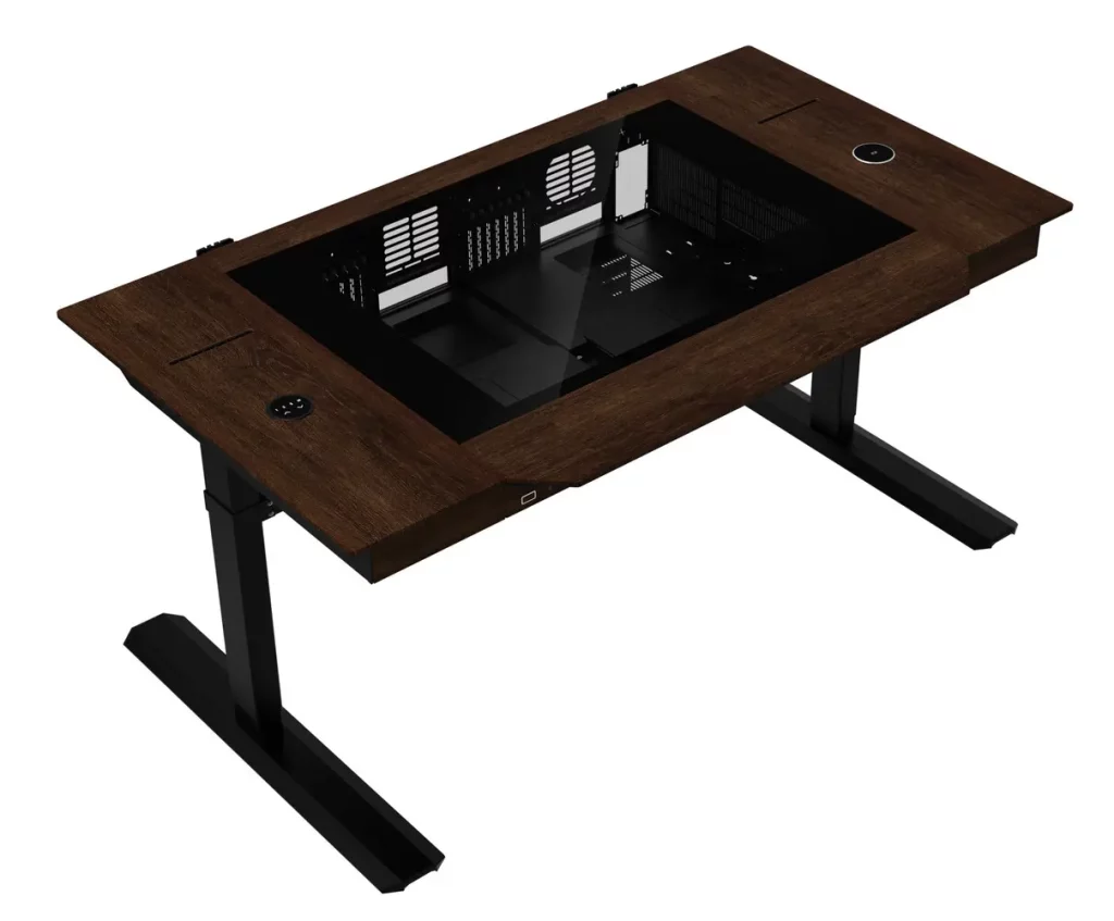 Lian Li präsentiert DK-07 WOOD – Schreibtisch mit integriertem High-End-PC