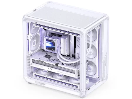 JONSBO X400 PRO White kombiniert Aluminium-Design mit Dual-Chamber-Aufbau
