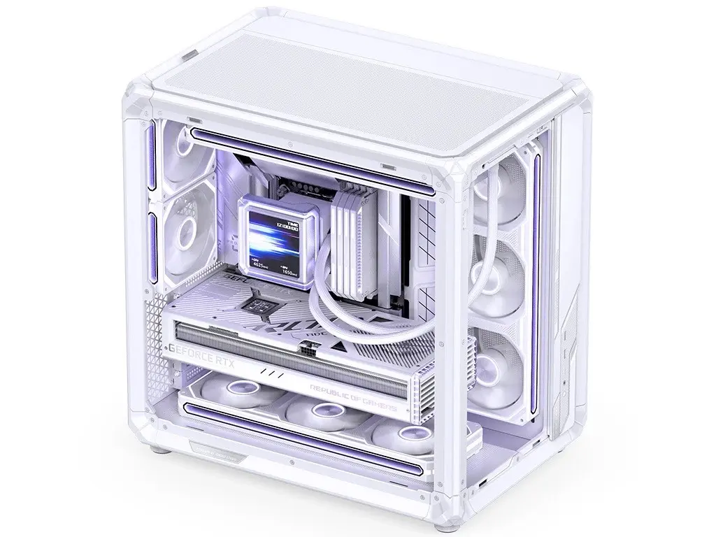 JONSBO X400 PRO White kombiniert Aluminium-Design mit Dual-Chamber-Aufbau