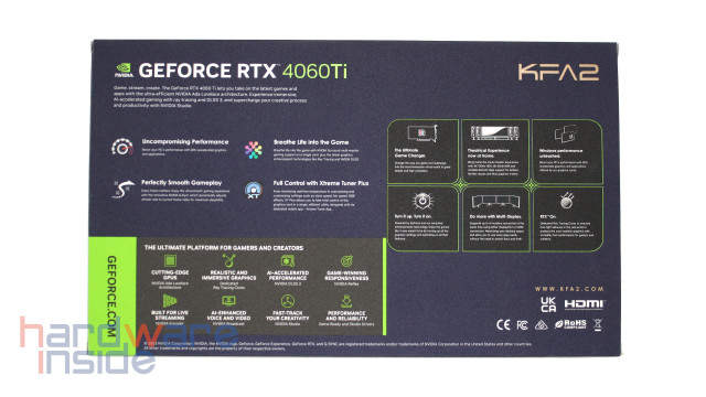 Verpackung der KFA2 GeForce RTX 4060 Ti 8GB EX