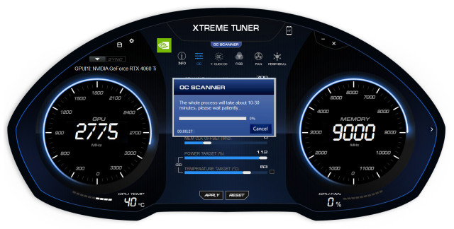 KFA2 Xtreme Tuner - OC-Scan