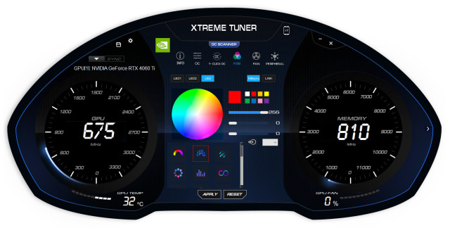 KFA2 Xtreme Tuner - RGB-Steuerung